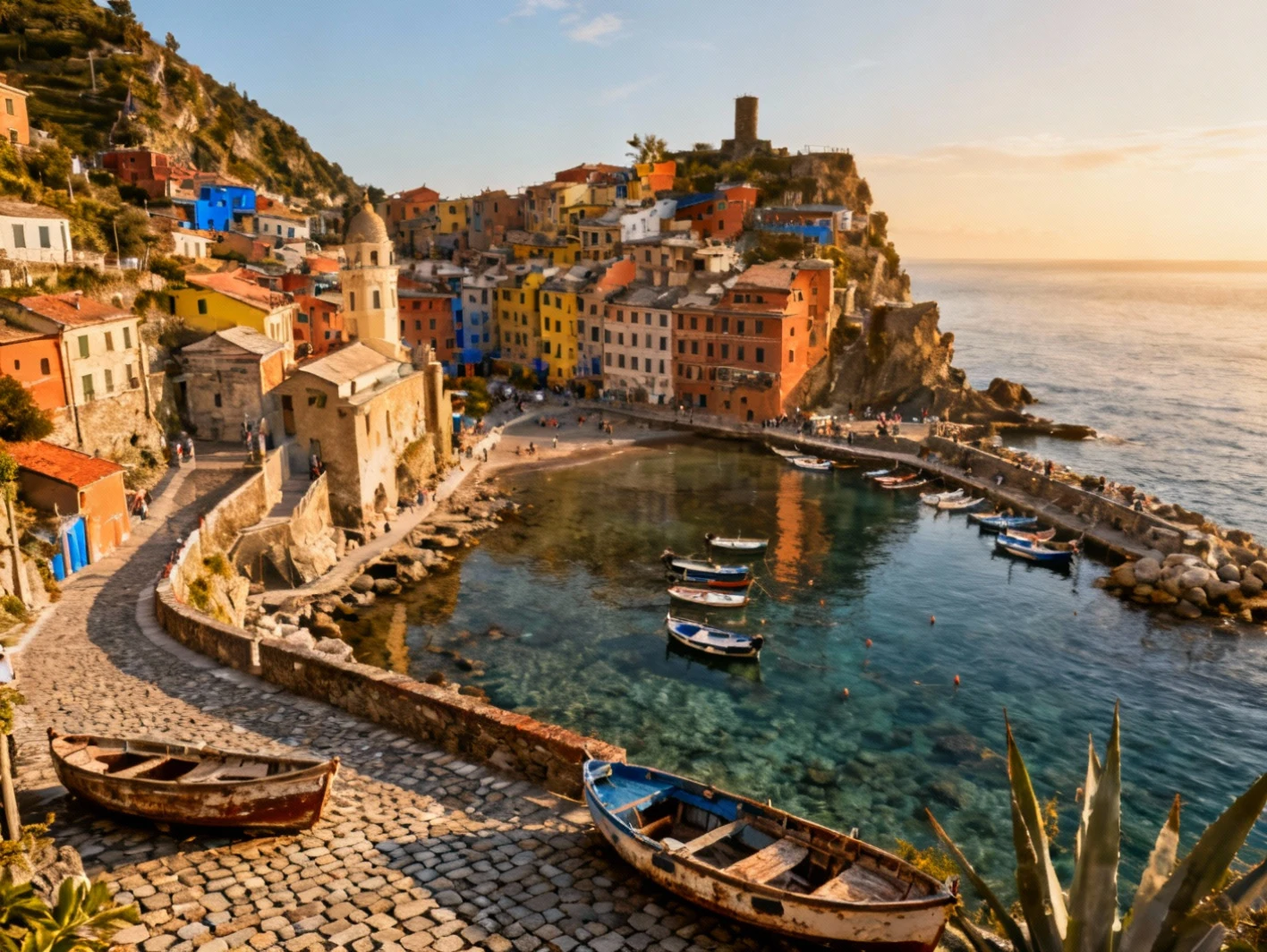 Village cotier mediterraneen